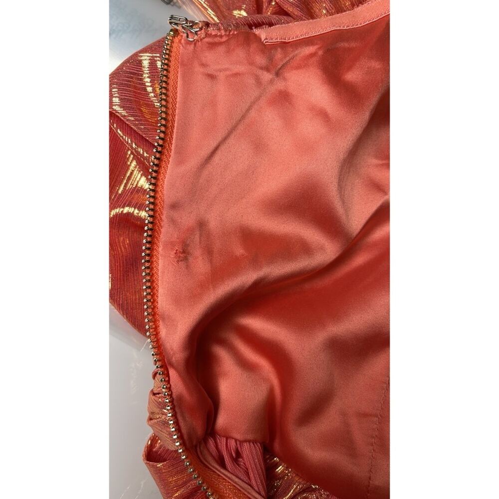 Retrofete Metallic Apricot Waldorf Strapless Maxi Gown - Picture 9 of 12